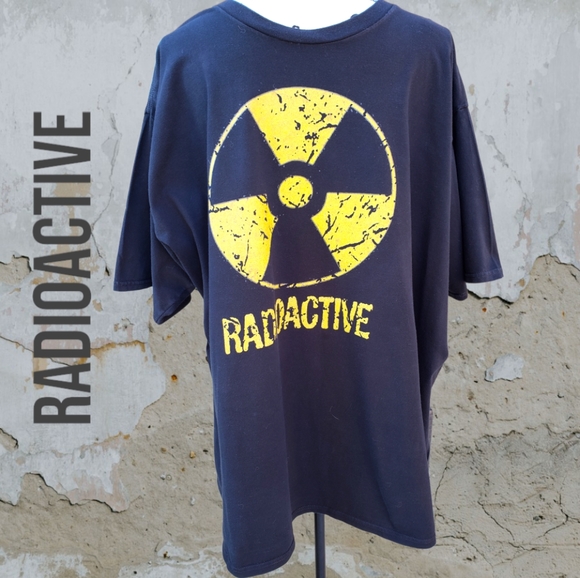 Mens Radioactive Black Tee Shirt - Picture 7 of 7